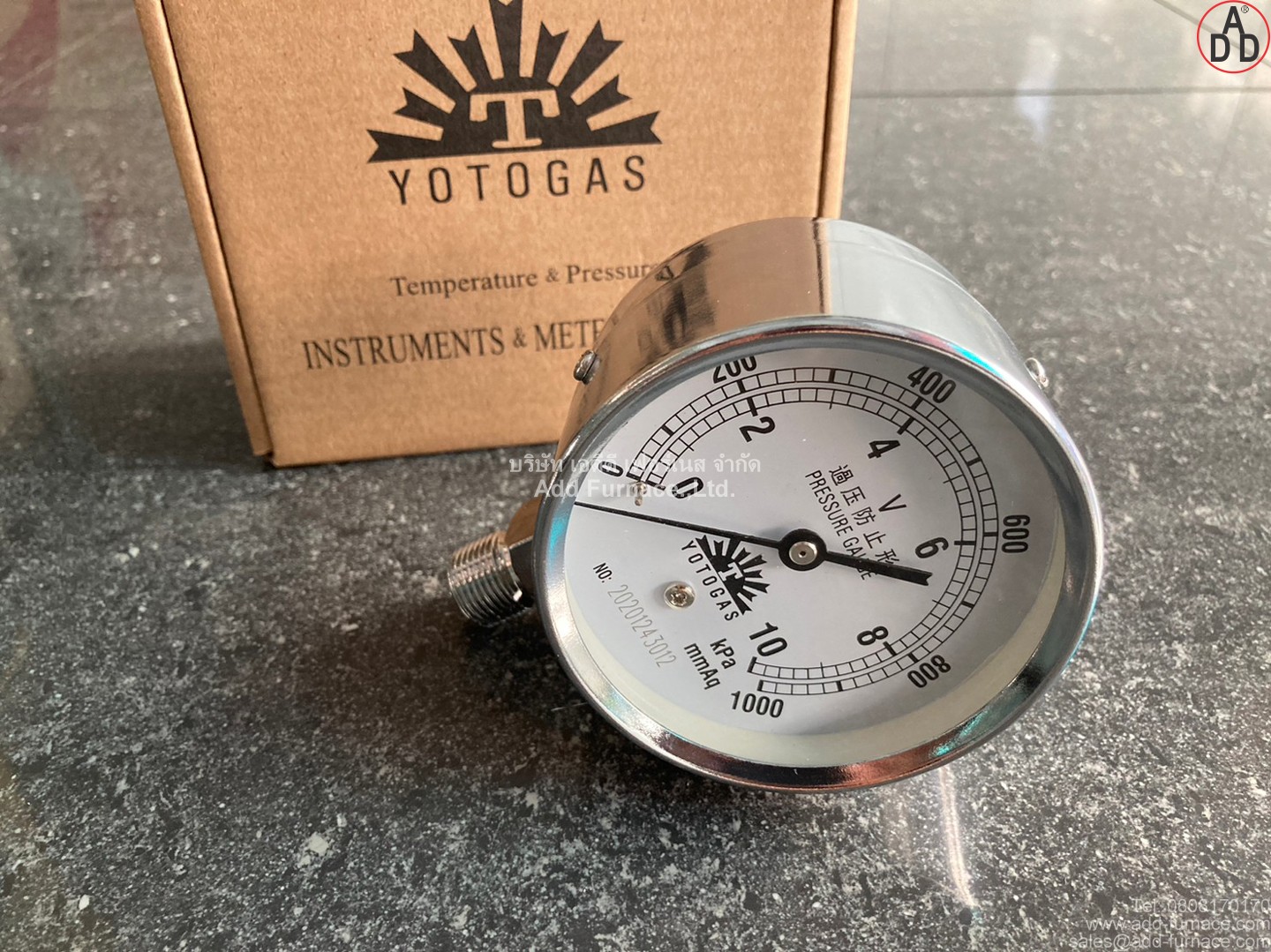 YOTOGAS PRESSURE GAUGE 0-10kPa(16)